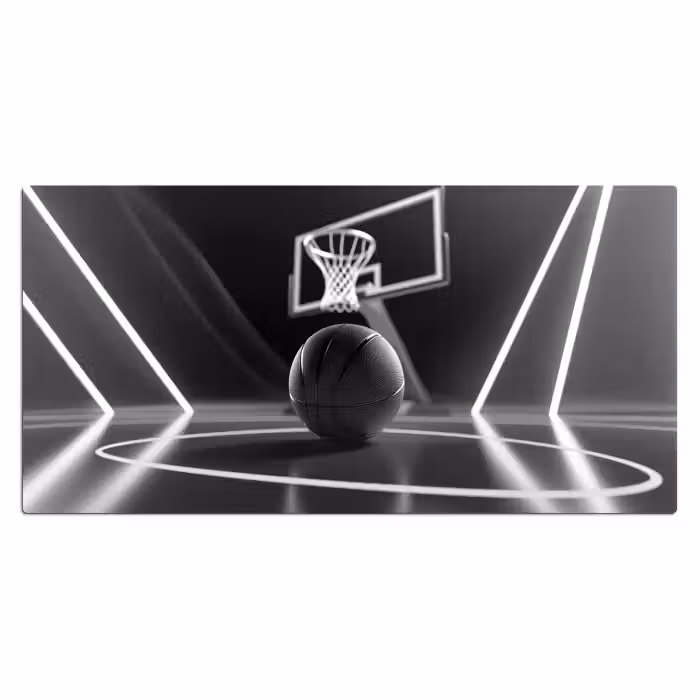 Schreibtischunterlage - Basketball - Basketballplatz - Linien