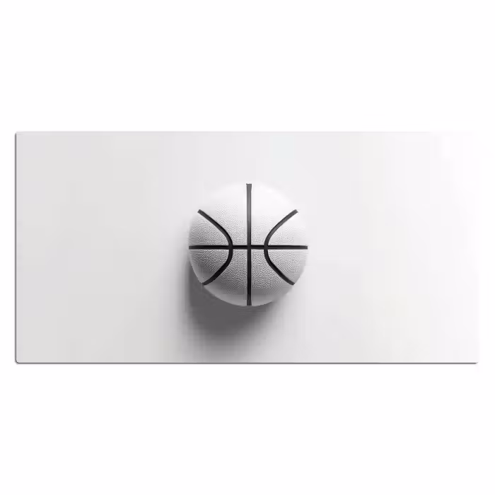Schreibtischunterlage - Basketball - Weiß - Schatten - Linien