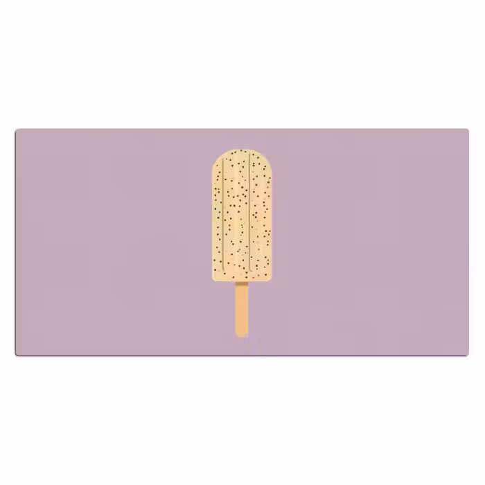 Schreibtischunterlage - Beige - Eiscreme - Sprenkeln