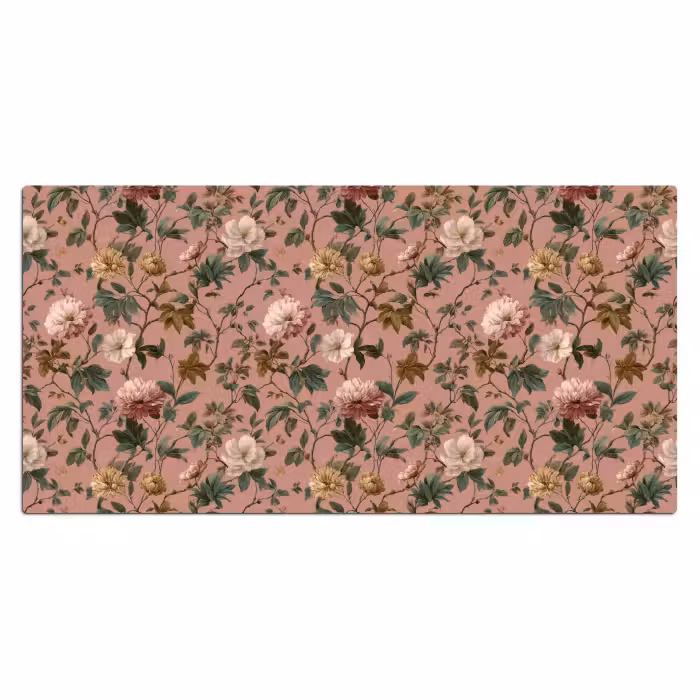 Schreibtischunterlage - Blumen - Klassisch - Rosa