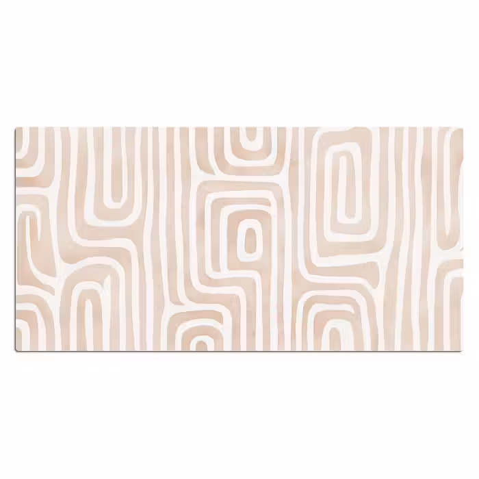 Schreibtischunterlage - Dekorativ - Labyrinth - Beige