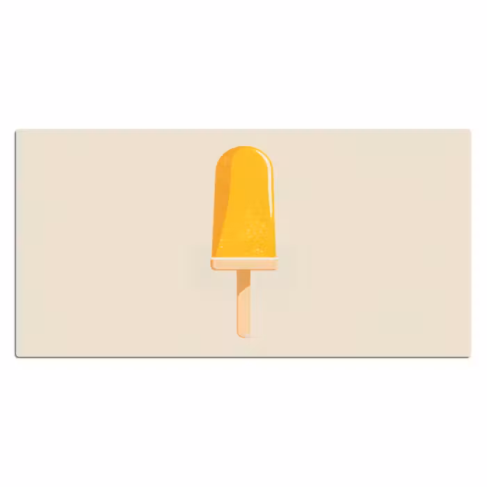Schreibtischunterlage - Eis am Stiel - Orange - Wasser