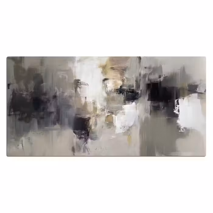 Schreibtischunterlage - Farbpalette - Pinselstriche - Beige - Neblig