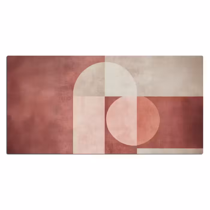 Schreibtischunterlage - Figuren - Abstrakt - Rosa