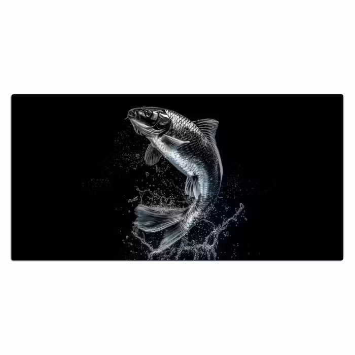 Schreibtischunterlage - Fische - Koi - Schwarz - Wasser