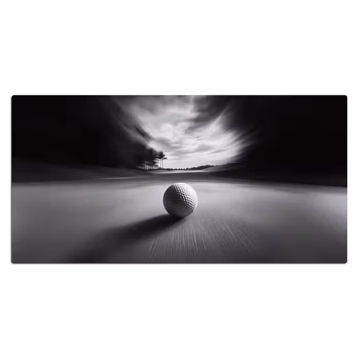 Schreibtischunterlage - Golfball - Unscharf - Schwarz