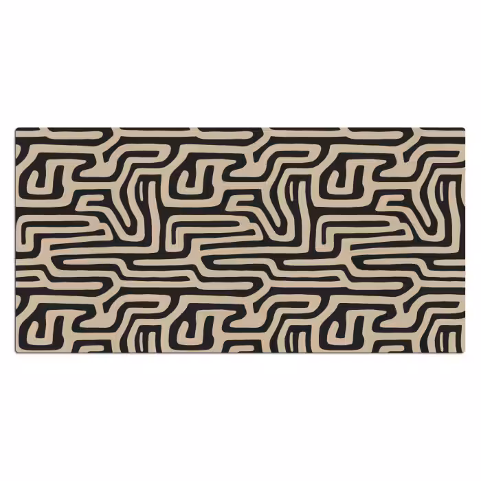 Schreibtischunterlage - Grafik - Linien - Schwarz