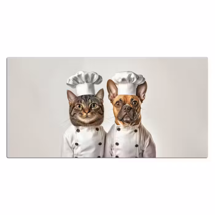 Schreibtischunterlage - Katze - Hund - Kochkleidung