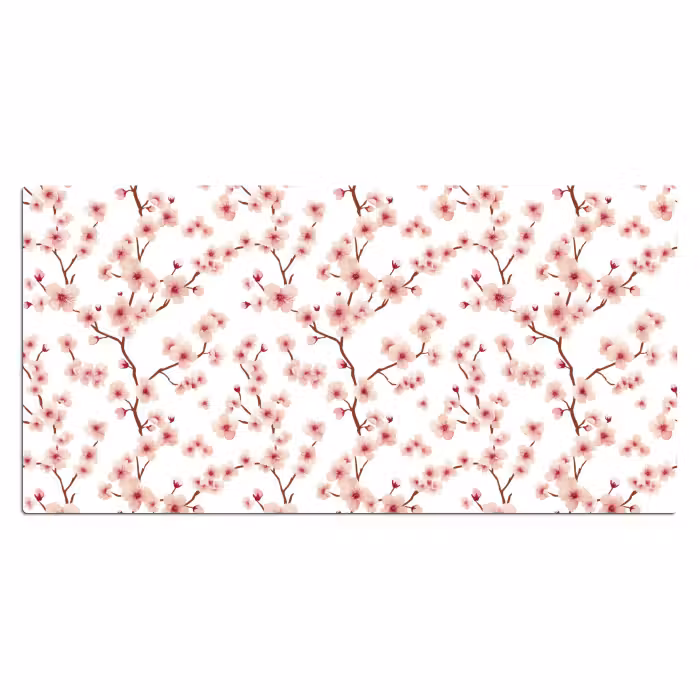Schreibtischunterlage - Kirschblüte - Zweige - Rosa