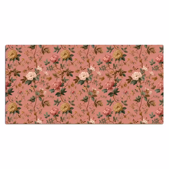 Schreibtischunterlage - Klassisch - Botanisch - Rosa