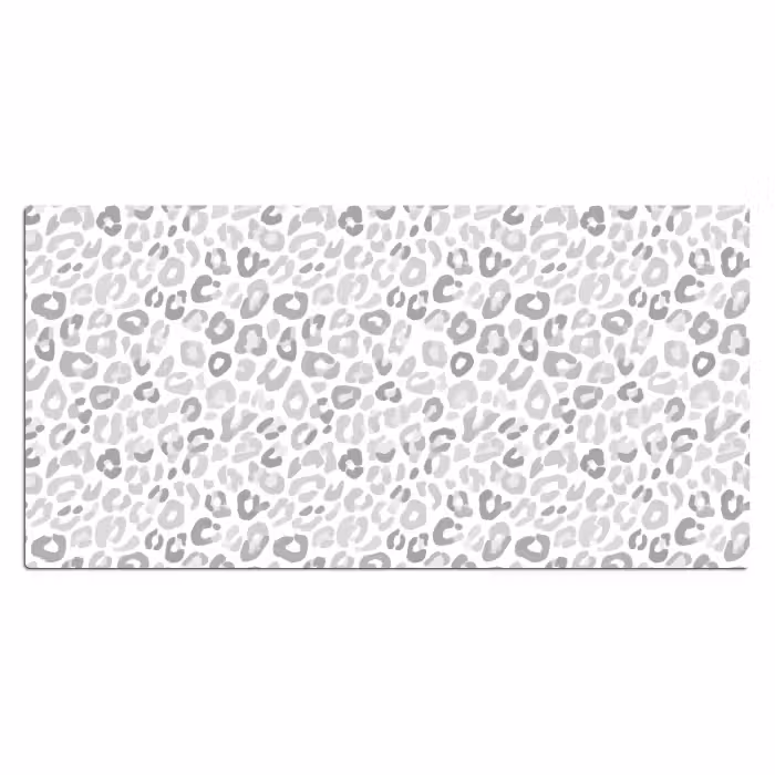 Schreibtischunterlage - Leopard - Motiv - Grau