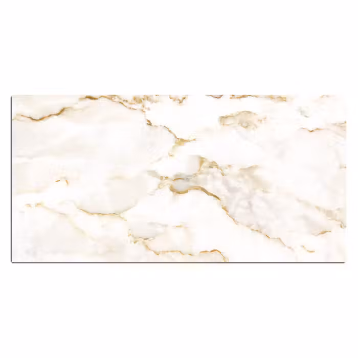 Schreibtischunterlage - Marmor - Limette - Gold - Luxus - Marmoroptik - Weiß