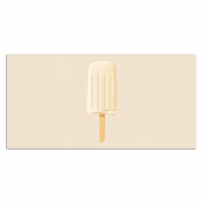 Schreibtischunterlage - Minimalistisch - Wassereis - Stick - Beige