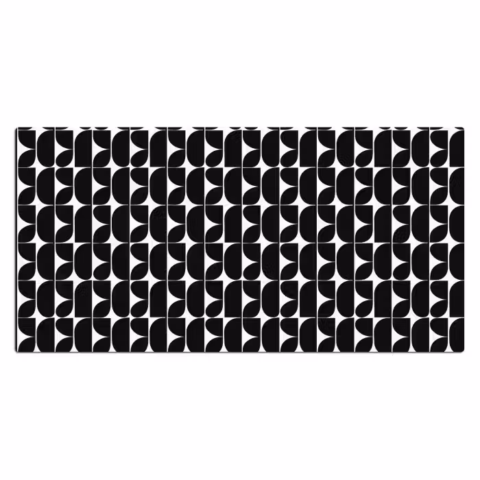 Schreibtischunterlage - Modern - Geometrisch - Schwarz