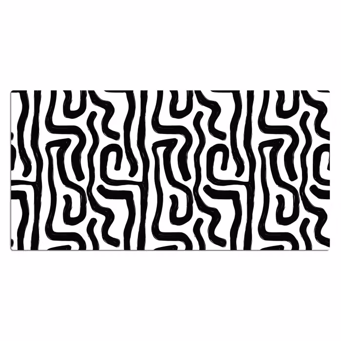 Schreibtischunterlage - Modern - Linien - Schwarz