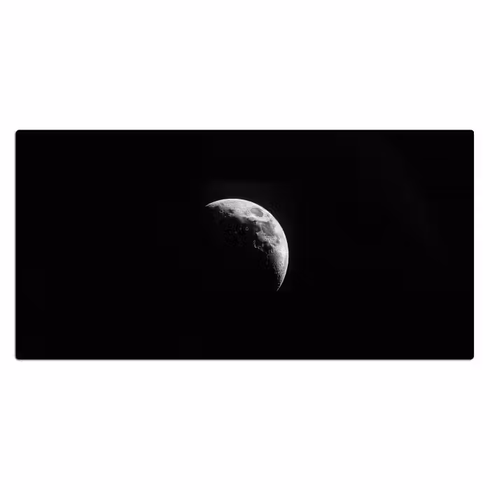 Schreibtischunterlage - Mond - Himmel - Schwarz - Schatten