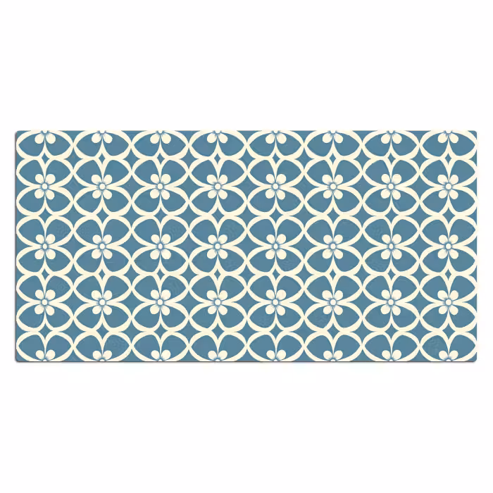 Schreibtischunterlage - Muster - Symmetrisch - Blau