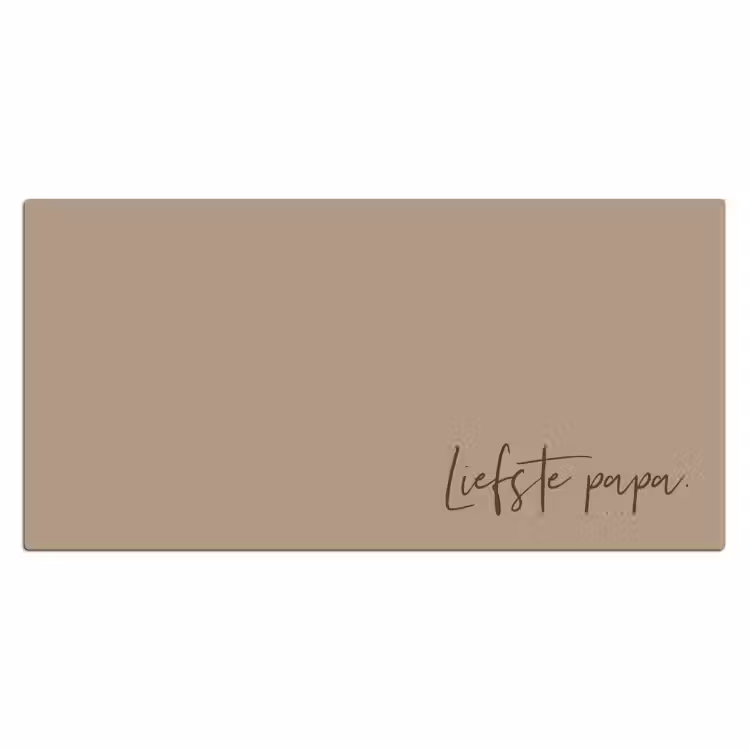 Schreibtischunterlage - Name mit beige Hintergrund