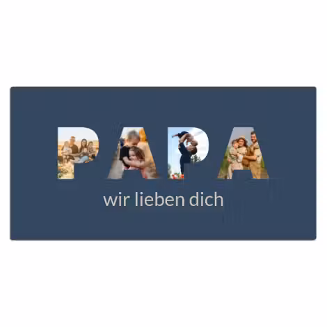 Schreibtischunterlage - Papa Blau