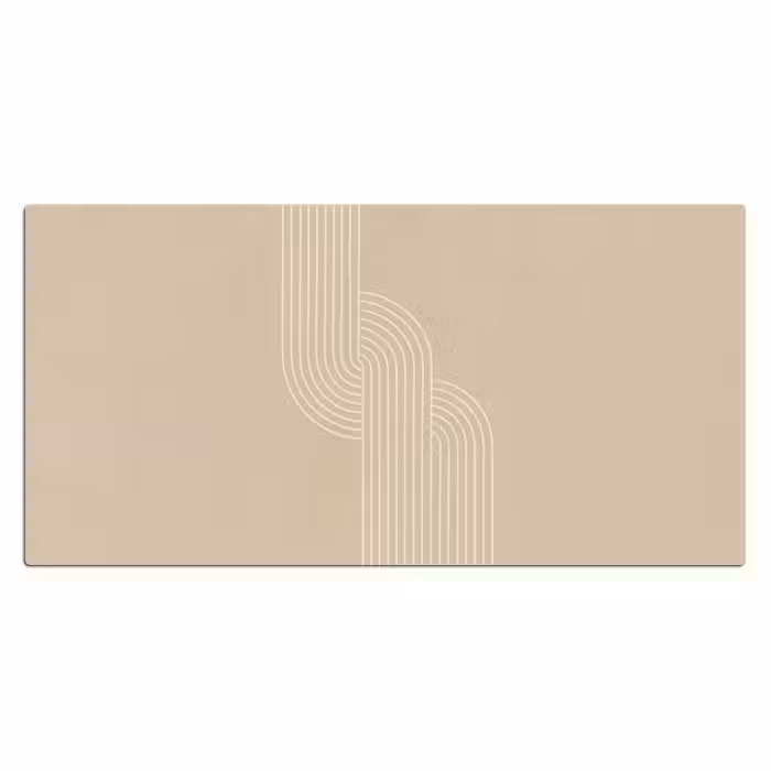 Schreibtischunterlage - Parallele Linien - Leichte Textur - Beige