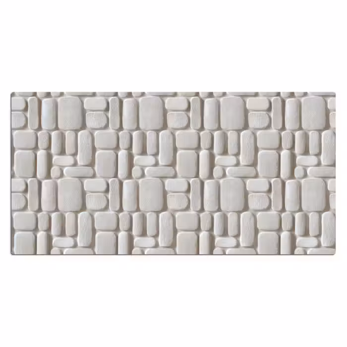 Schreibtischunterlage - Relief - Textur - Weiß