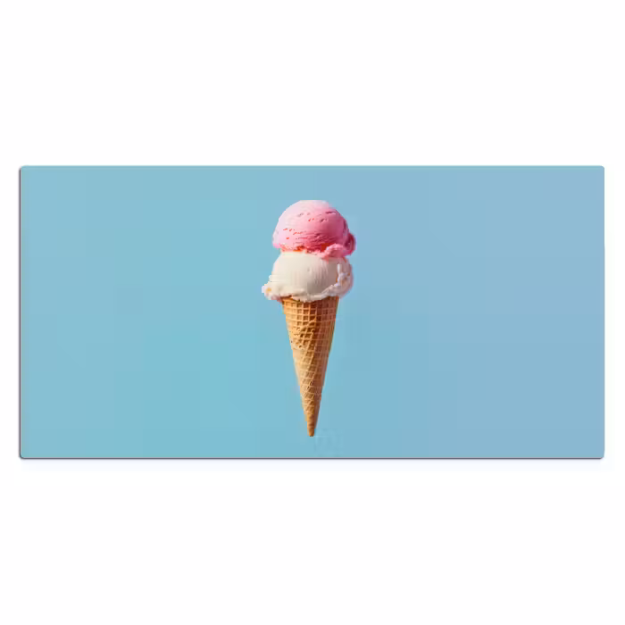 Schreibtischunterlage - Schaufel Eiscreme - Kegel - Blau