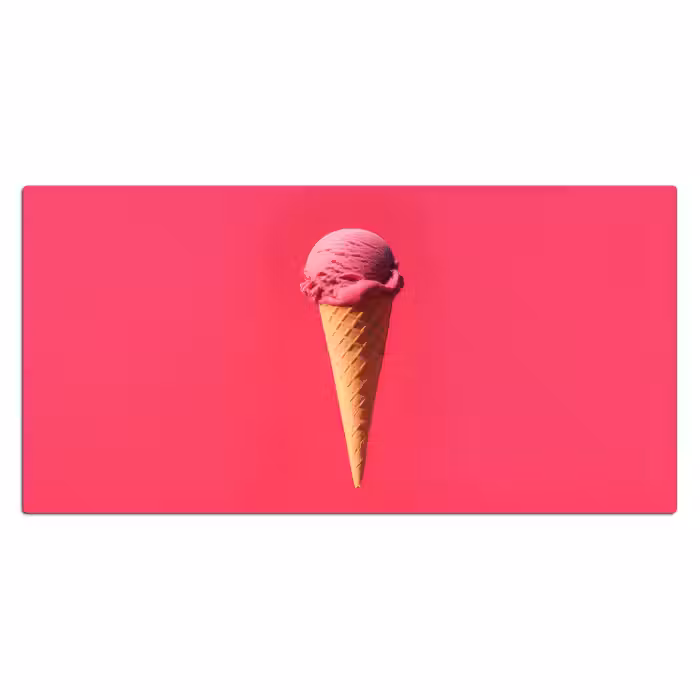Schreibtischunterlage - Schaufel Eiscreme - Rosa - Horn