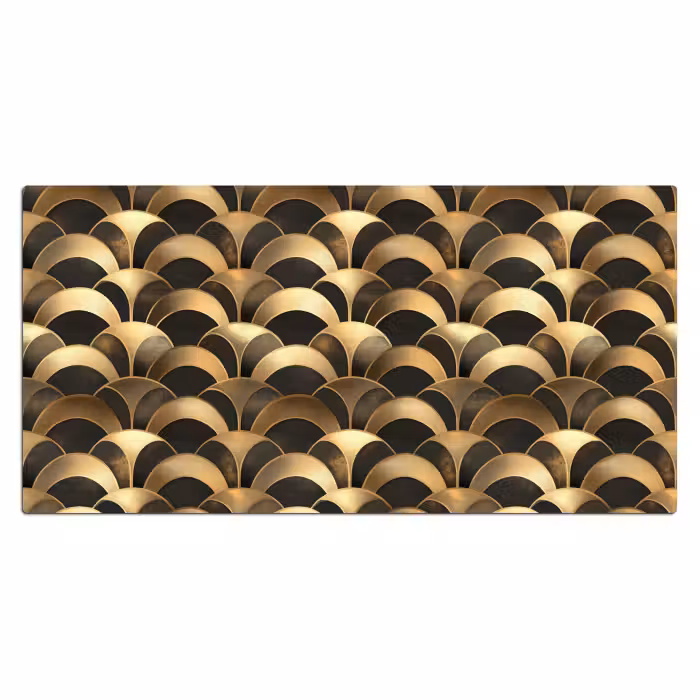 Schreibtischunterlage - Skalen - Textur - Gold