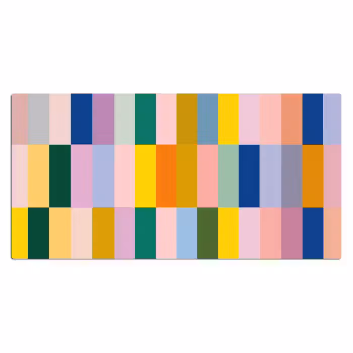 Schreibtischunterlage - Streifen - Blau - Muster - Abstrakt
