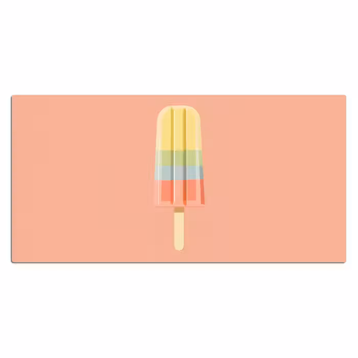 Schreibtischunterlage - Wassereis - Pastelltöne - Minimalistisch