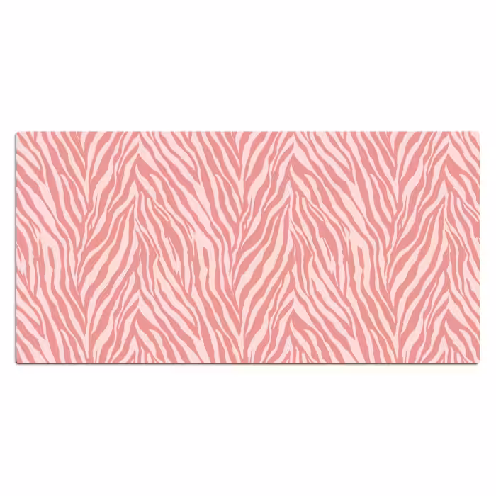 Schreibtischunterlage - Zebra - Druck - Rosa