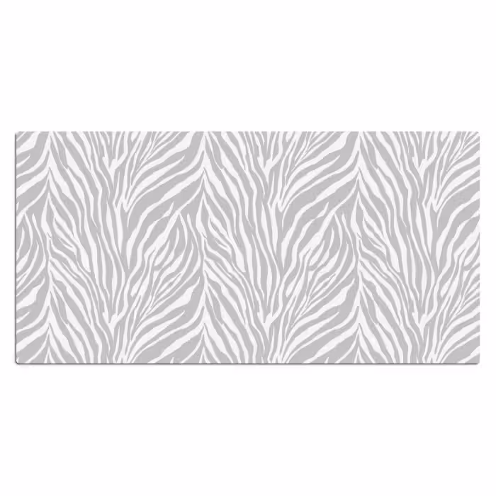 Schreibtischunterlage - Zebra - Motiv - Grau