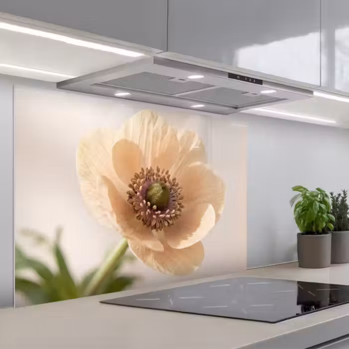 Spritzschutz Küche - Blume - Minimalistisch - Grün