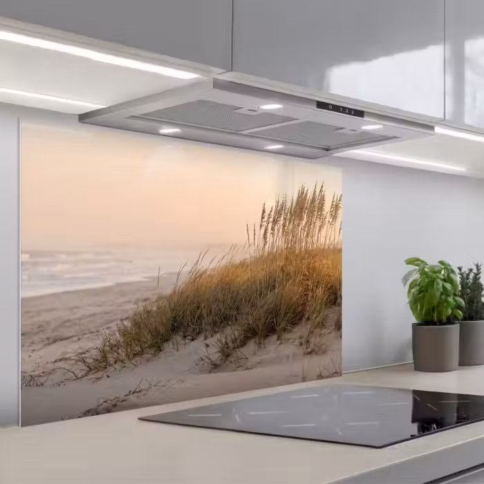Spritzschutz Küche - Dünenlandschaft - Sonnenuntergang - Strand