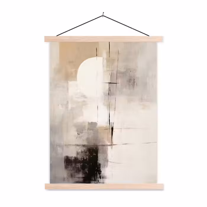 Stoffbild - Abstrakt - Kunst - Grau