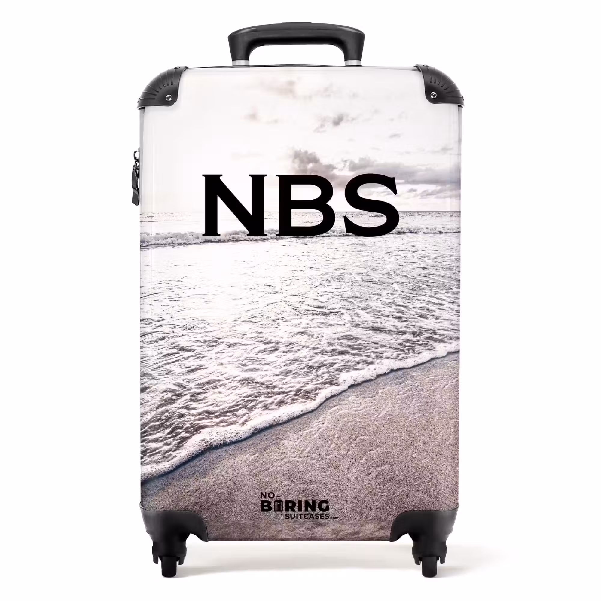 Koffer mit Name - Strand mit Meer