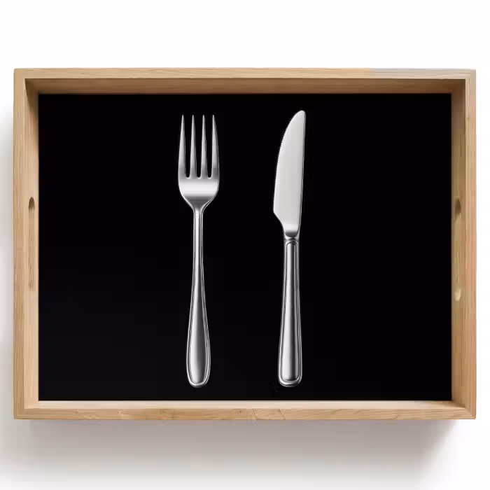 Tablett - Besteck - Klassisch - Elegant