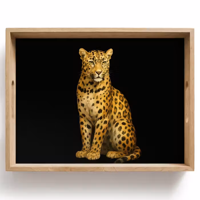 Tablett - Panther - Realistisch - Braun