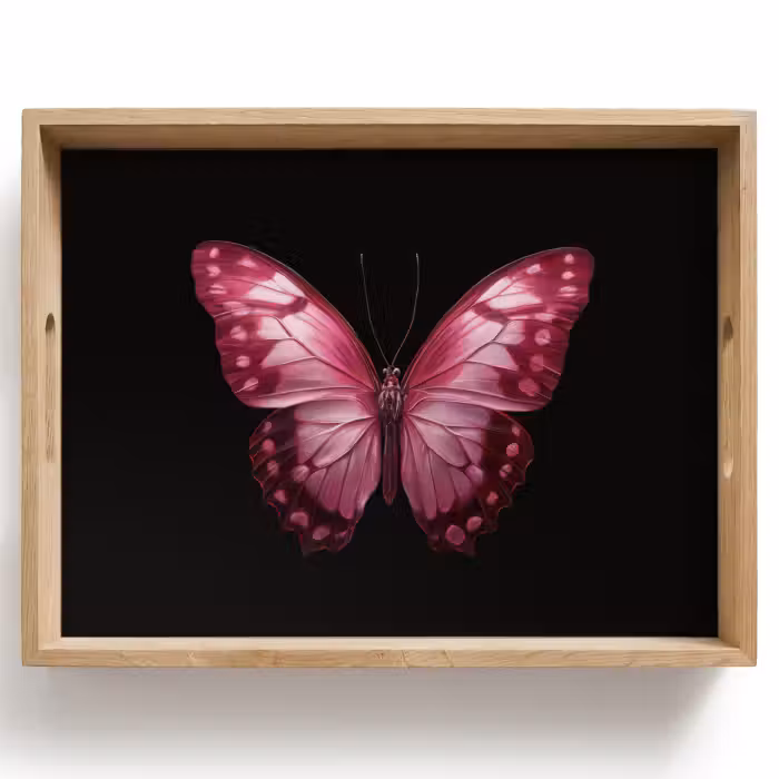 Tablett - Schmetterling - Fuchsia - Grafik