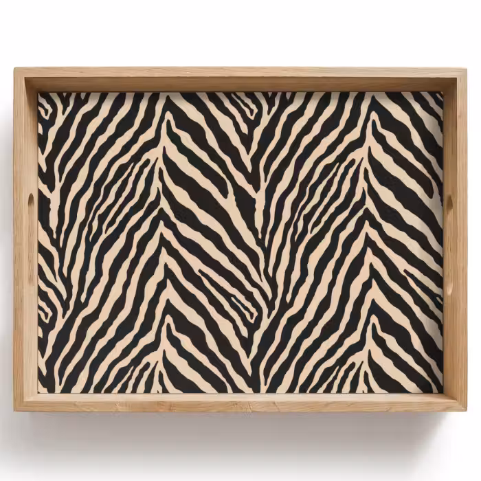 Tablett - Zebra - Klassisch - Schwarz