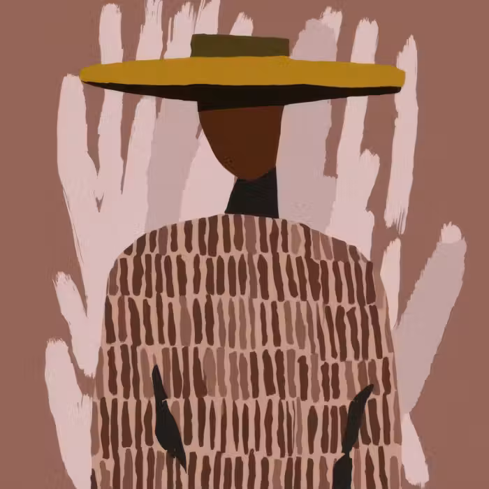 Tapete - Abstrakt - Abbildung - Illustration - Hut