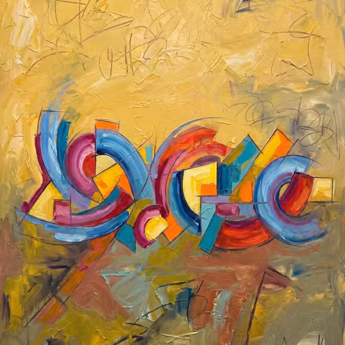 Tapete - Abstrakt - Kreise - Malerei - Bunt - Dynamisch