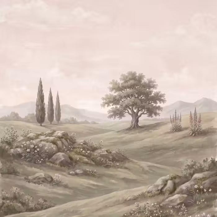 Tapete - Berghang - Bäume - Natur - Grünanlagen