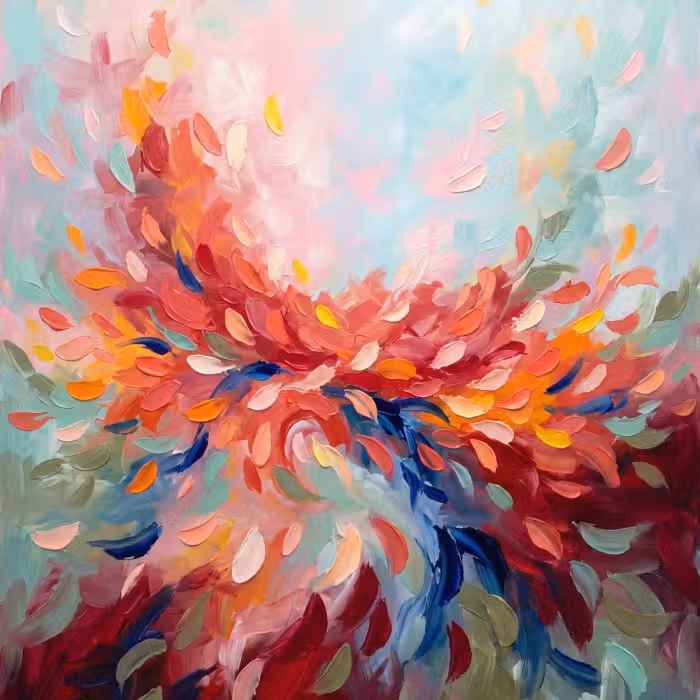 Tapete - Blumen - Abstrakt - Kunst - Modern