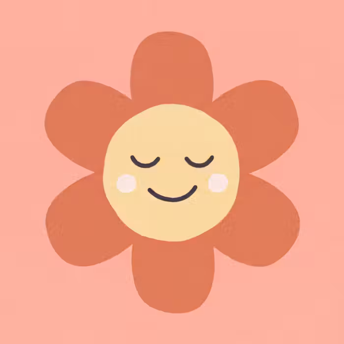 Tapete - Blumen – Zeichentrickfilm – Kind – Rosa