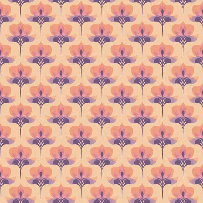 Tapete - Botanisch - Muster - Pastell