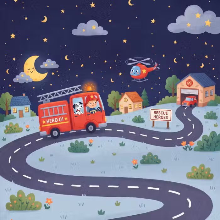 Tapete - Fahrzeug – Nacht – Cartoon