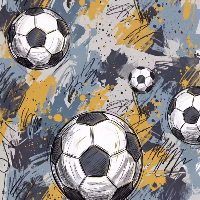 Tapete - Fußball - Abstrakt - Sport - Farbenfroh