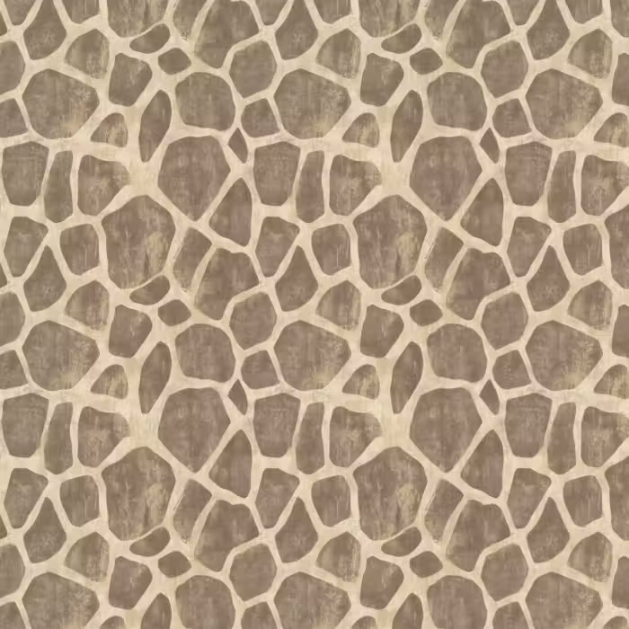 Tapete - Giraffe - Muster - Beige - Braun