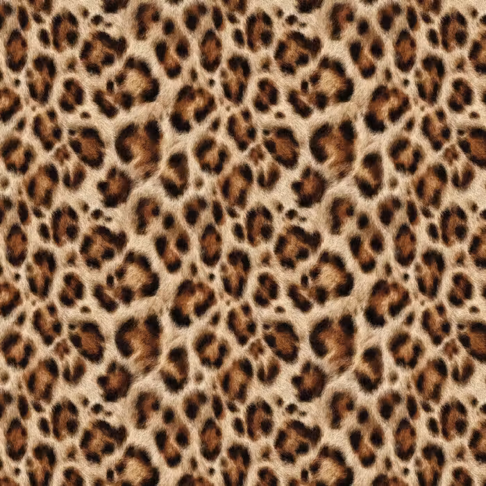 Tapete - Leopard – Braun – Fell